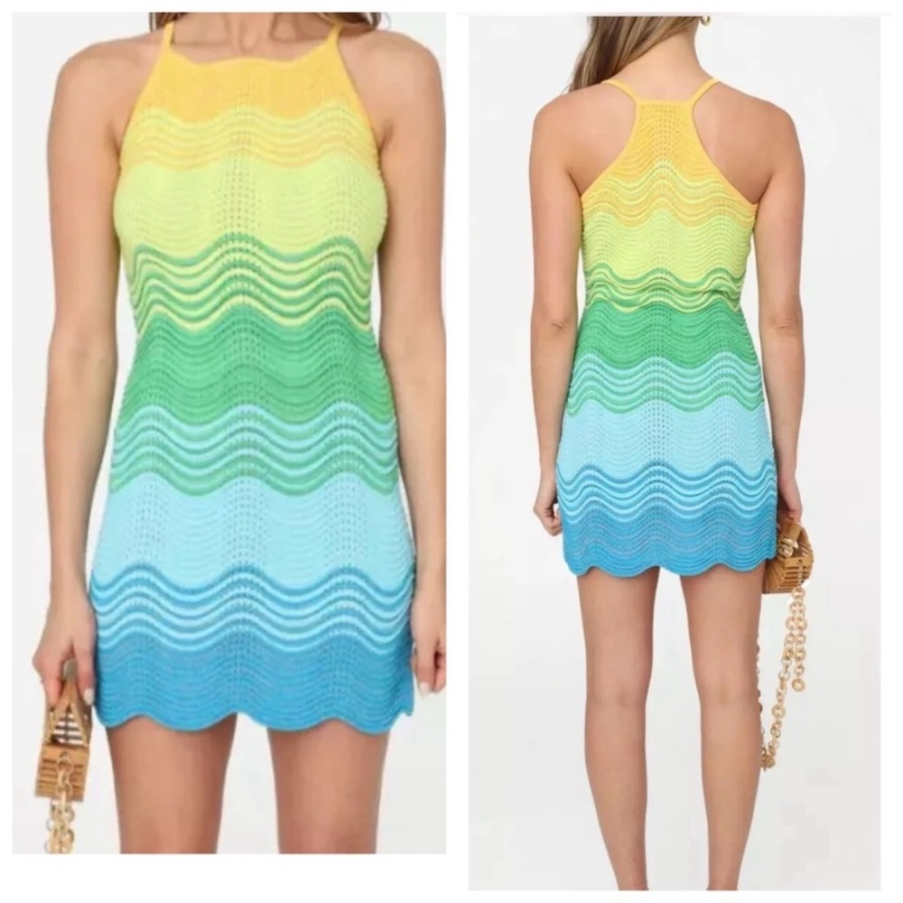 Torn by Ronny Kobo Hope Dress Scuffed Lemon